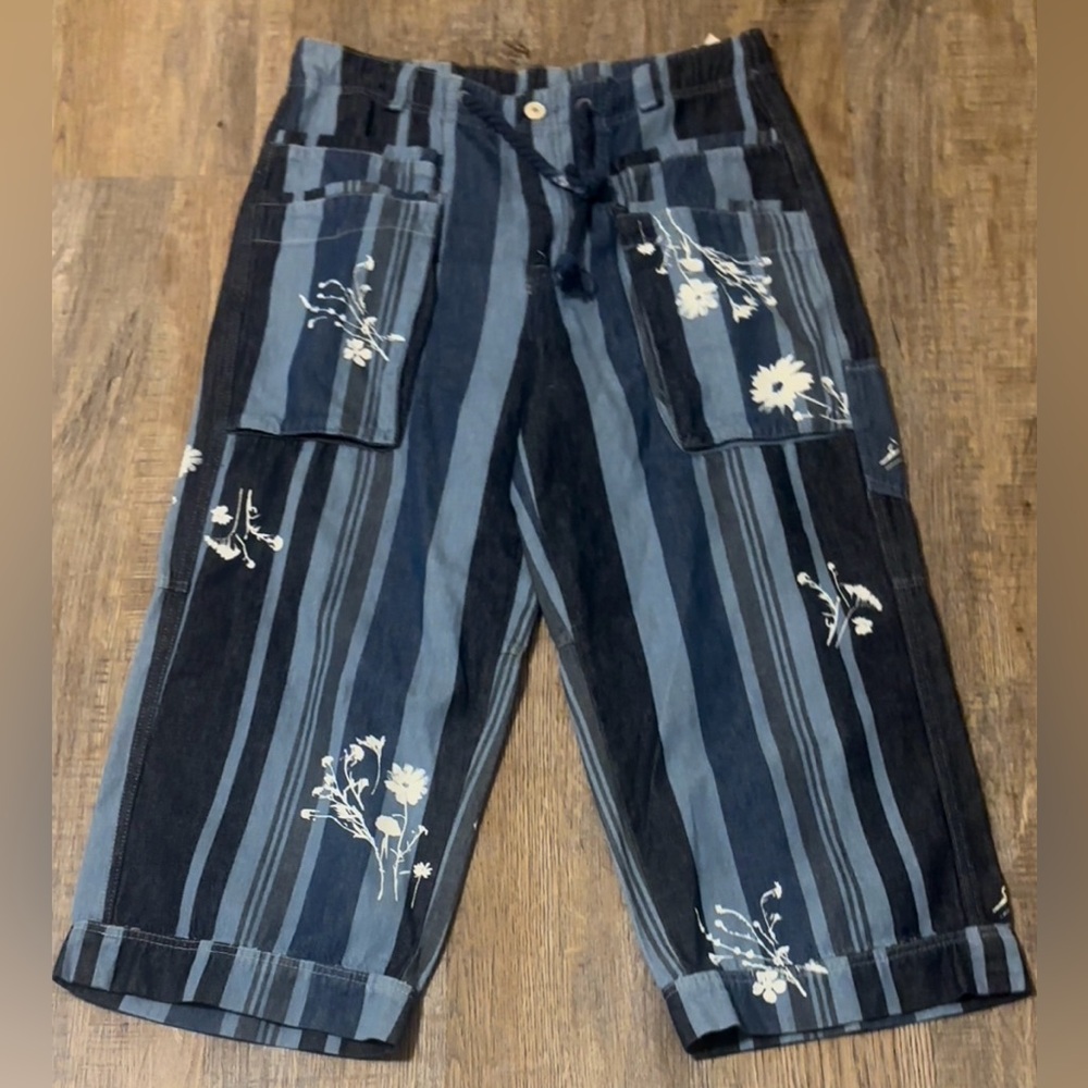 Free People Cove Crop Pull-On Pants Size Large - Picture 5 of 15